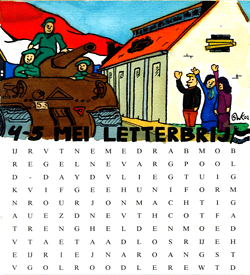 Bevrijding woordzoeker puzzel