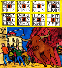 Stierenvechten Spanje puzzel