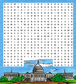 Verenigde Staten woordzoeker puzzel
