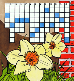 Bloemen krokus puzzel