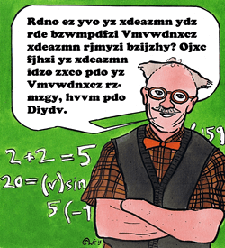 Professor Algebra geheimschrift puzzel