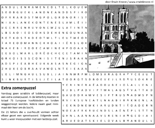 Hoofdsteden woordzoeker puzzel